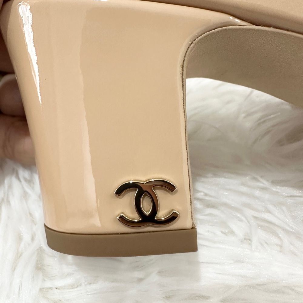 ❌ SOLD ❌ CHANEL CLASSIC SLINGBACK POINTY PUMPS size 38 - Picture 6 of 6